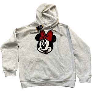 Disney Gray Minnie Mouse Sweater with Red Bow